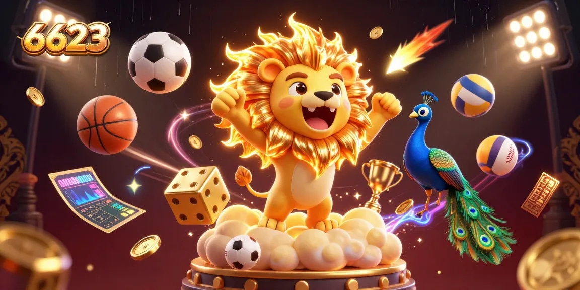 Engage with the thrilling world of 6623 sports betting and casino games in vibrant 3D.