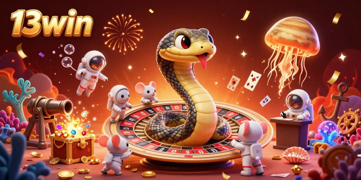 Engage with thrilling 13win gambling adventures of astronauts betting on a cosmic roulette!