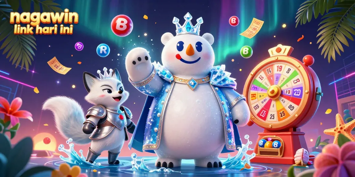 Engage with nagawin link hari ini through a vibrant gaming experience with the ice king, fox, and colorful lottery elements.