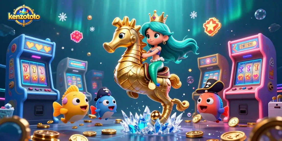 Kenzototo offers exciting lottery experiences with a vibrant underwater theme and captivating characters like a mermaid princess.