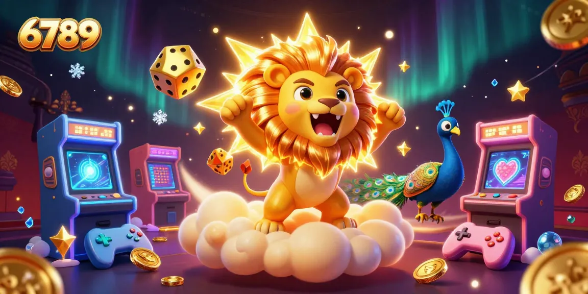 Experience thrilling gameplay with 6789 in a vibrant casino-themed digital illustration.