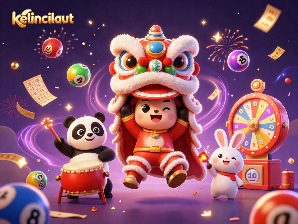 Experience the thrill of kelincilaut with joyfully dancing characters amid vibrant casino elements.
