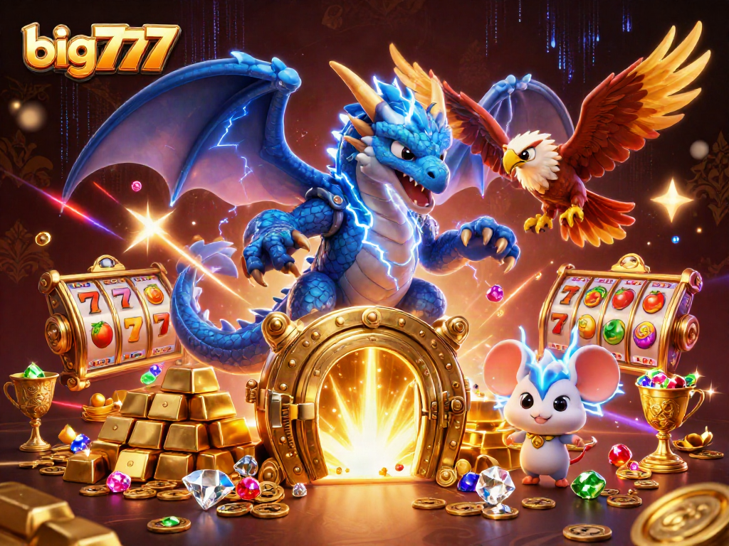 Menggandakan keberuntungan Anda dengan big777 di mesin slot yang menggiurkan, menghadirkan kecerahan berlian dan tumpukan emas.
