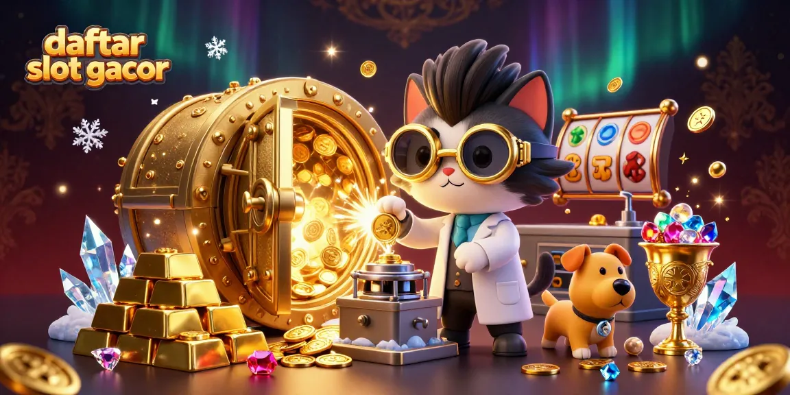 Engage with daftar slot gacor and dive into a vibrant scene of gold coins and jackpot excitement.