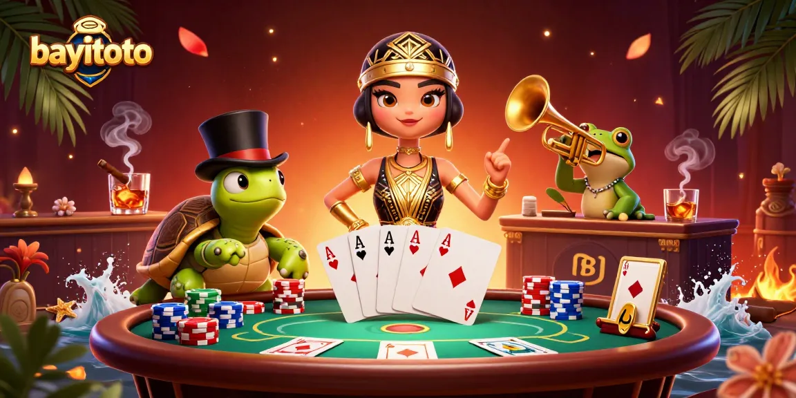 Play exciting games on bayitoto with vibrant casino elements and engaging characters.