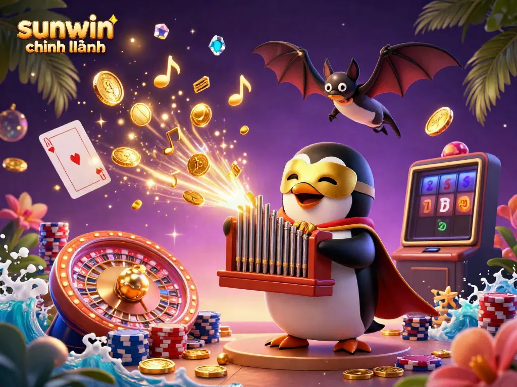 Experience thrilling gameplay and golden wins with sunwin chính hãng in this vibrant casino scene filled with excitement.
