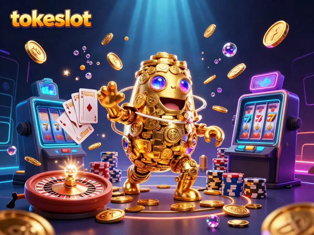 Play exciting slot games on Tokeslot, featuring vibrant characters and animated treasures.