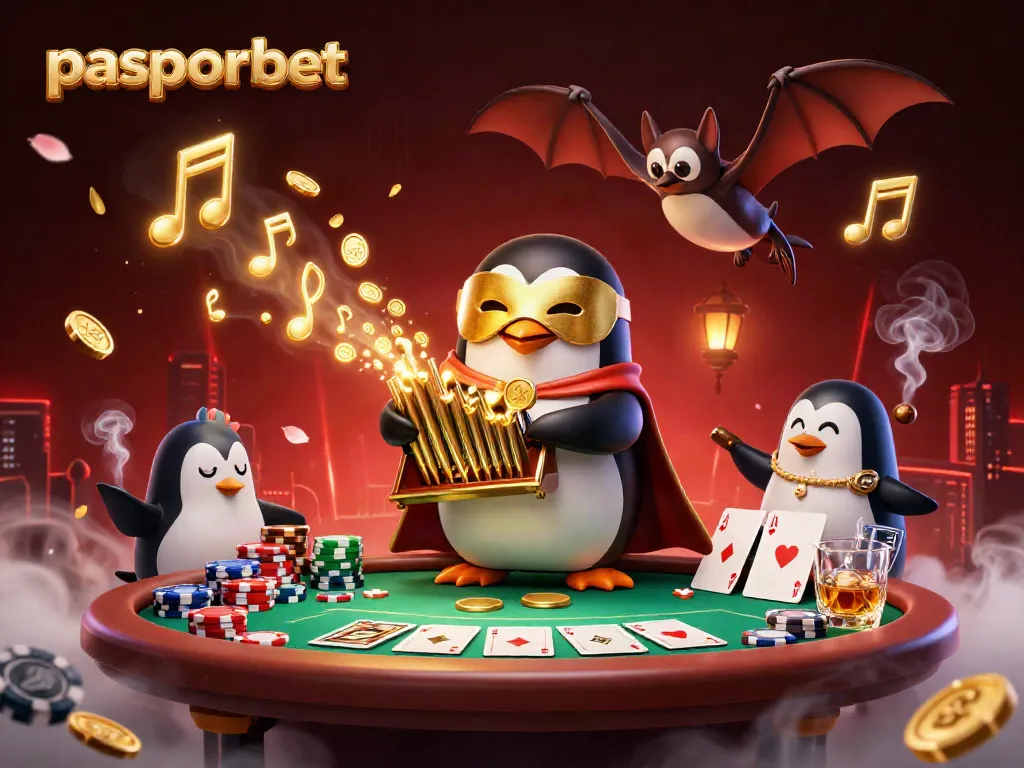 Permainan yang menguntungkan di pasporbet dengan kartu poker dan koin emas yang melimpah.