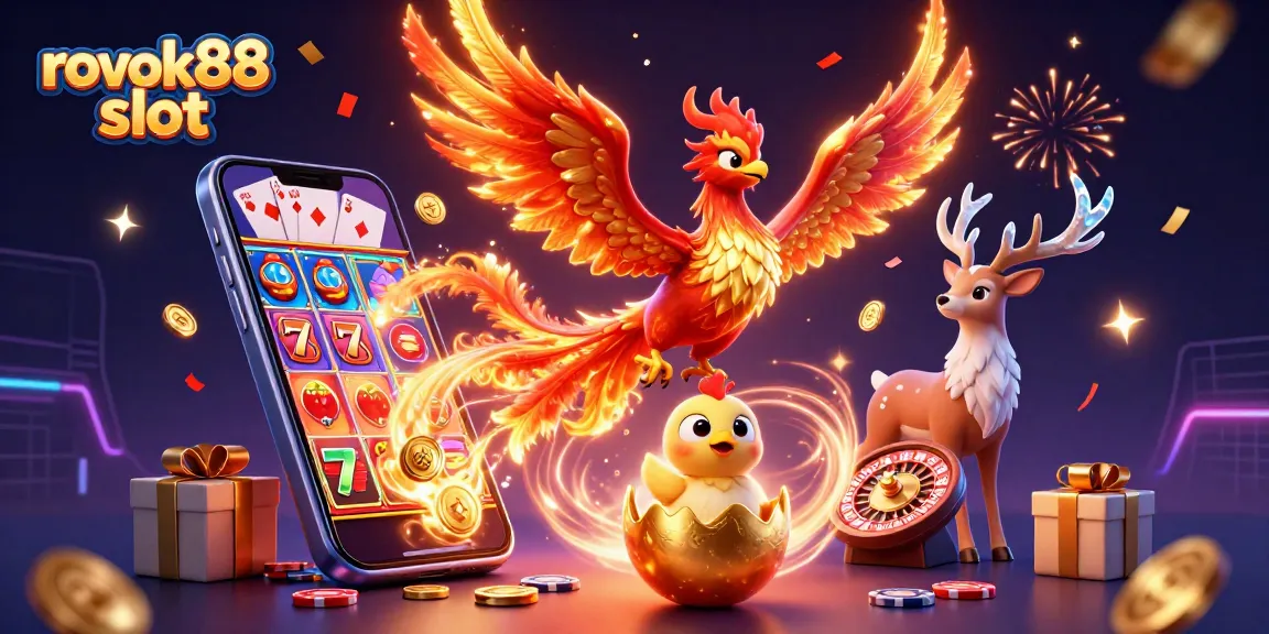 Experience excitement with rokok88 slot featuring vibrant casino elements and dynamic characters.