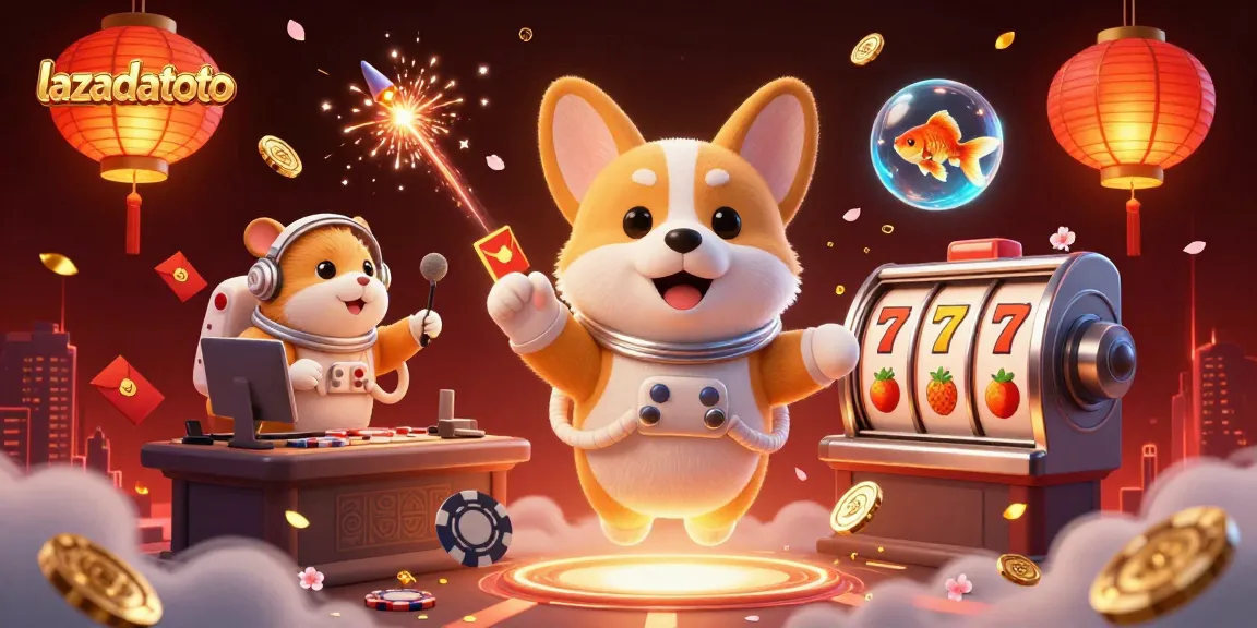 Lazadatoto offers a thrilling casino adventure with an astronaut corgi, immersing players in a vibrant gaming scene.
