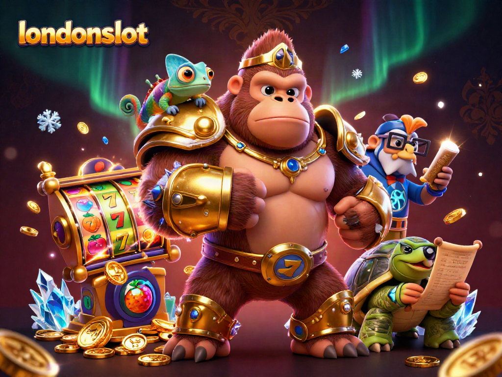 Experience the excitement of londonslot with dynamic game elements and vibrant characters in a thrilling casino scene.