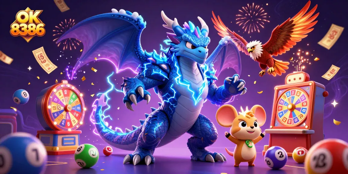 Experience thrilling gameplay at ok 8386 with dynamic lottery balls, vibrant prizes, and captivating casino elements.