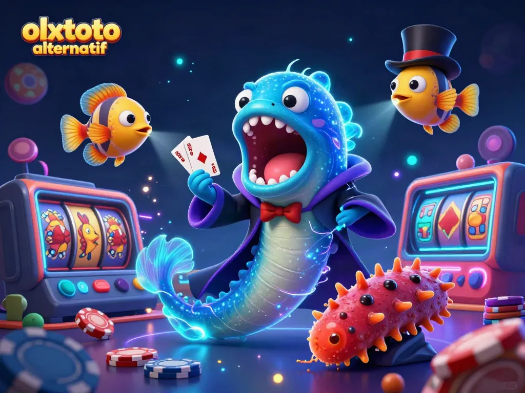 Experience winning thrills with olxtoto alternatif in a vibrant casino scene featuring magical underwater characters.