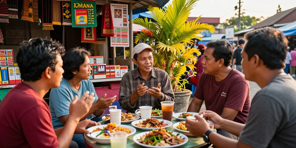 BUKUMIMPI138 login di pasar tradisional, orang-orang berbagi tips togel.
