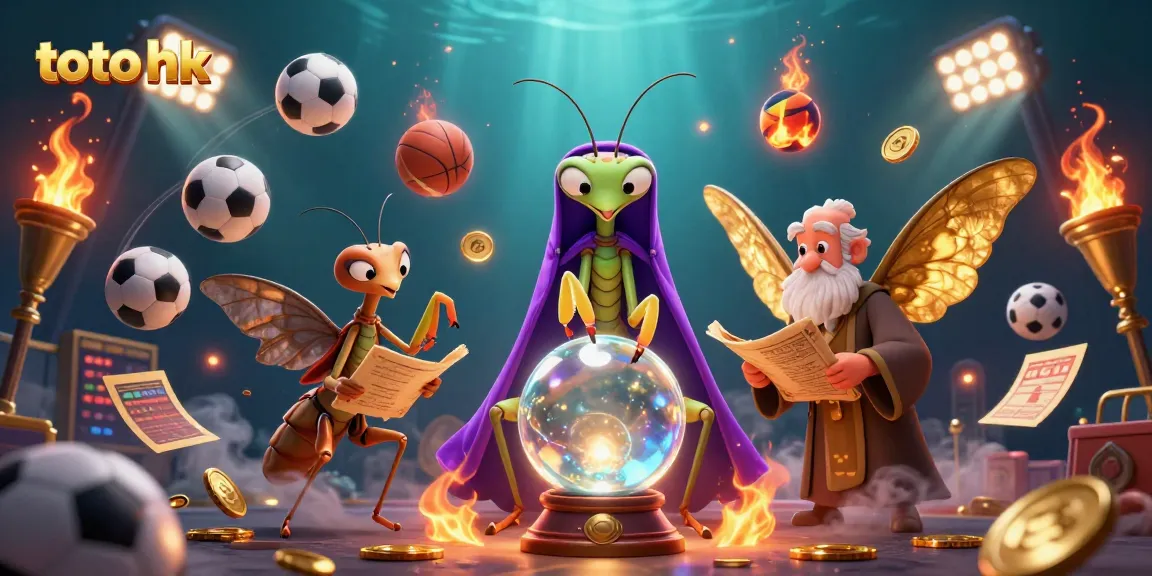 Memenangkan taruhan dengan toto hk dalam ilustrasi kasino 3D bergaya kartun yang kaya detail.