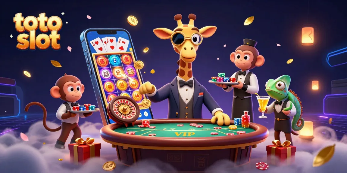 Mencoba keberuntungan di toto slot dengan simbol slot mengkilap dan karakter yang menarik.