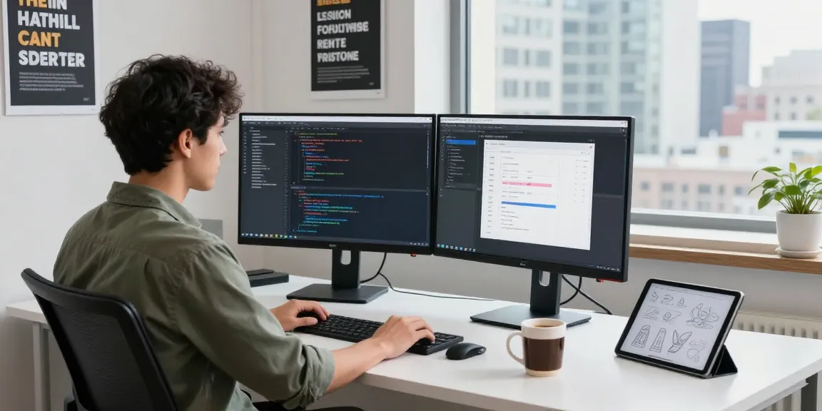 Tim pengembang perangkat lunak di https://predictplay.io/ bekerja di ruang kantor modern dengan tampilan motivasi.