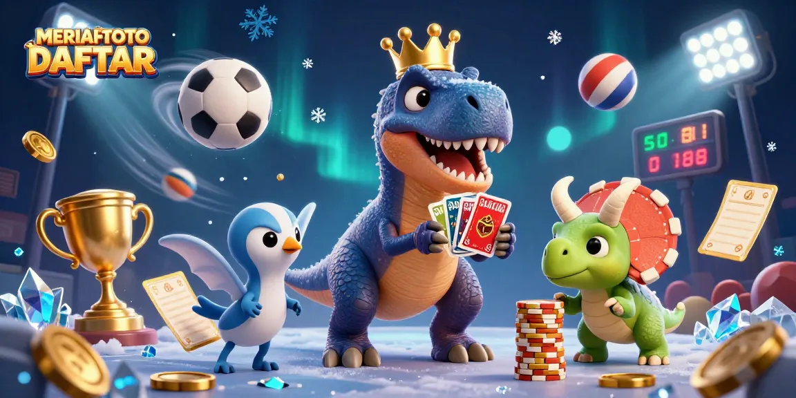 Mainkan MERIAHTOTO DAFTAR dengan T-Rex dan teman-teman di kasino virtual yang spektakuler.