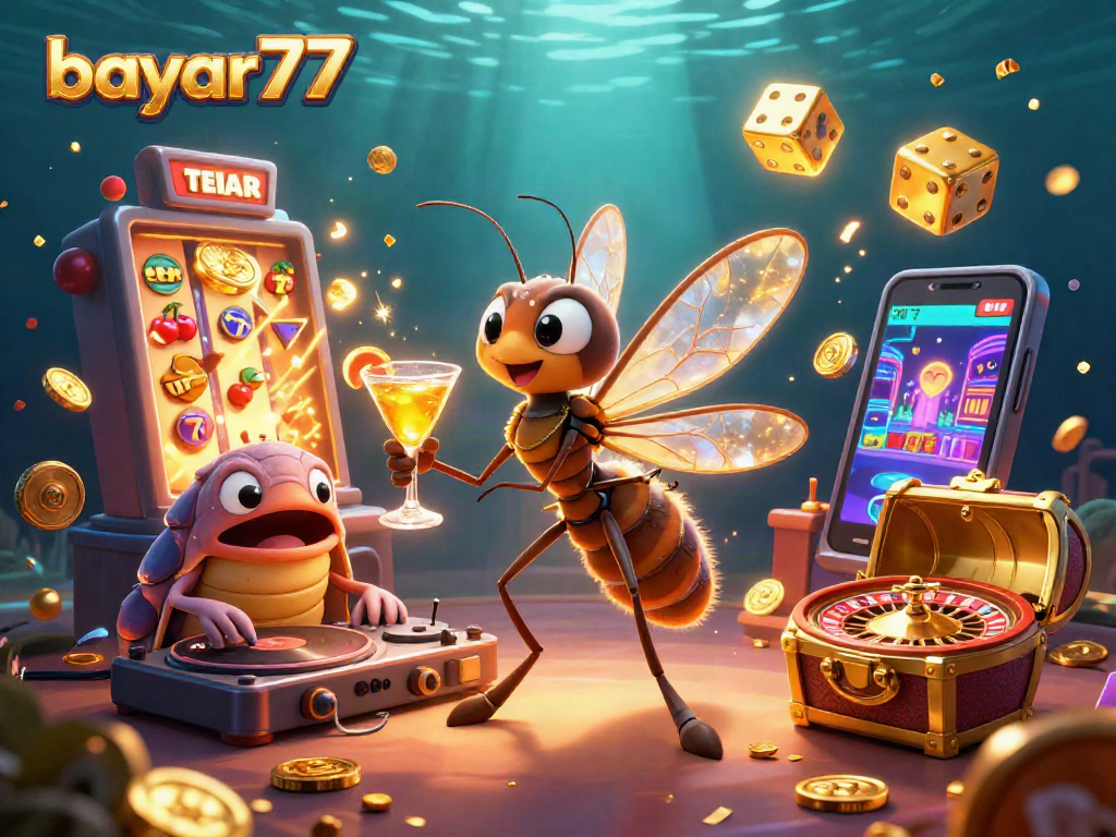 Bayar77 menghadirkan suasana kasino unik dengan karakter 3D dan elemen permainan menarik.