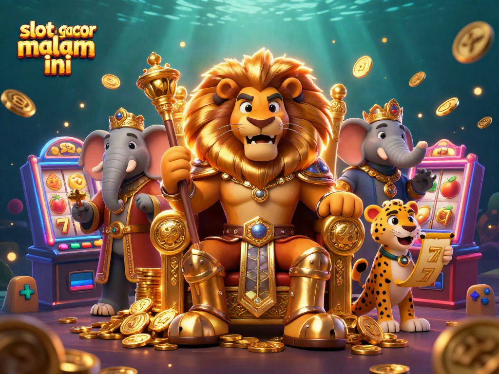 Slot gacor malam ini menghadirkan raja singa berkilau dalam ilustrasi 3D spektakuler pada mesin slot fantastis.