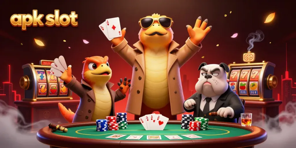 Rasakan keseruan apk slot dengan raptor kartun yang lucu beraksi di kasino