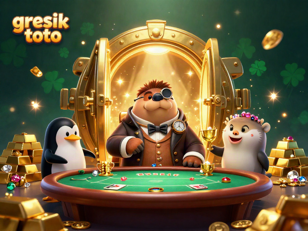 Experience thrilling card games with gresik toto, featuring a jolly walrus and unique underwater elements.