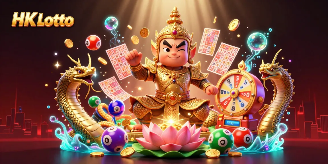 Win big with HK Lotto! Discover the thrilling excitement of lottery gaming with vibrant characters and dynamic elements.