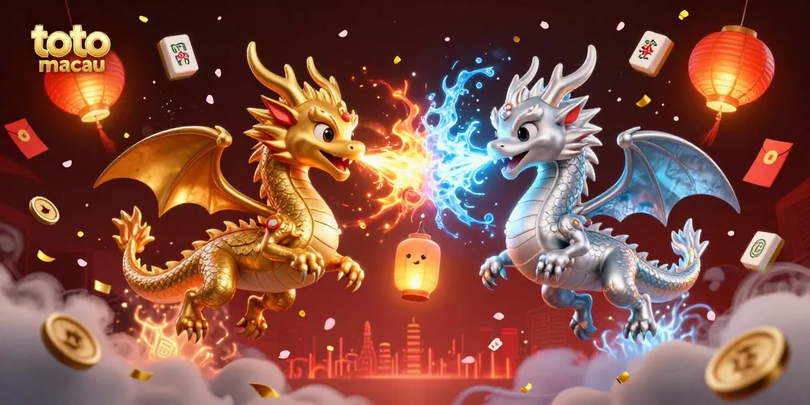 Menangkan toto macau dengan melihat hasil gambar 3D dari naga terbang dan elemen keberuntungan.