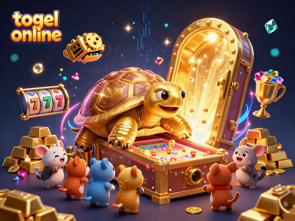 Permainan togel online yang mendebarkan dengan kura-kura emas membawa pinball dan harta berkilauan.