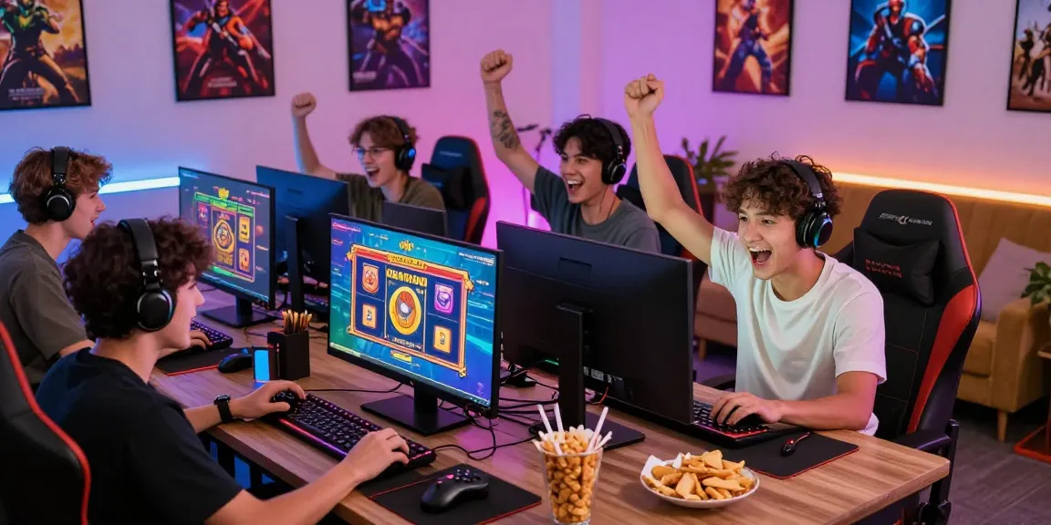 Pengalaman bermain game online di nusabhakti.com dengan suasana ceria dan ikonik.