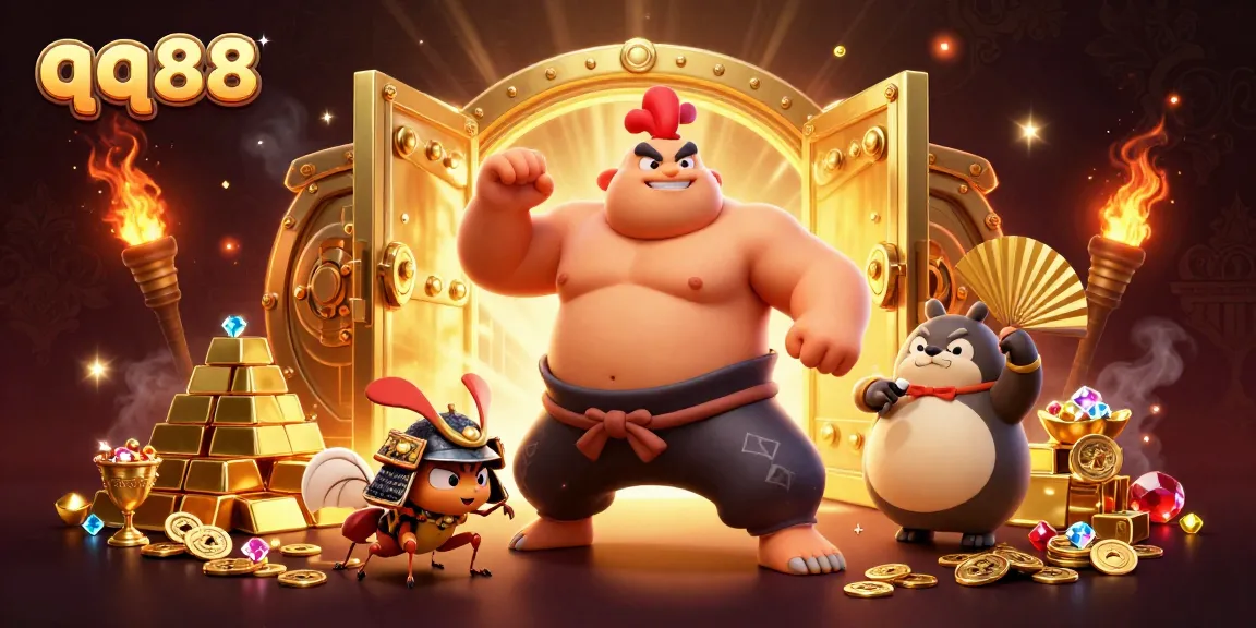 Experience thrilling action at qq88 with lively characters and dynamic casino elements.