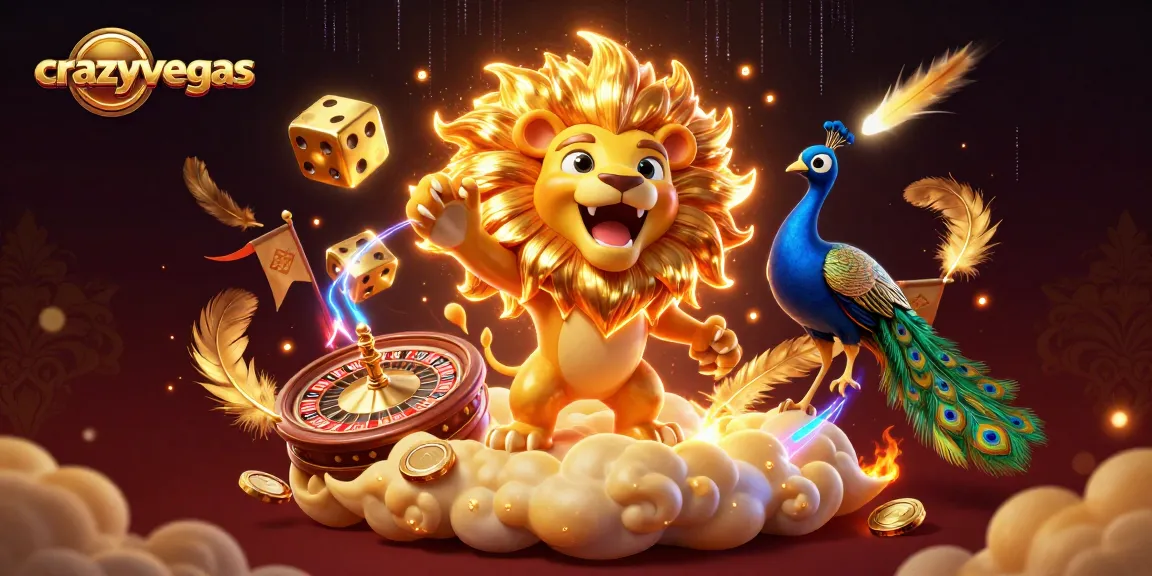 Experience thrilling online roulette at crazyvegas with vibrant casino elements and dynamic characters.