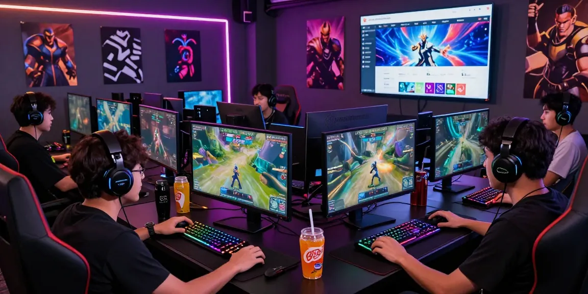 Nagahitam303 Login showcased at a gaming lounge with players engaged in multiplayer action.