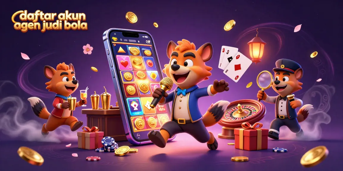 Engage with the vibrant energy of daftar akun agen judi bola at our lively casino club, featuring entertaining hyena characters.