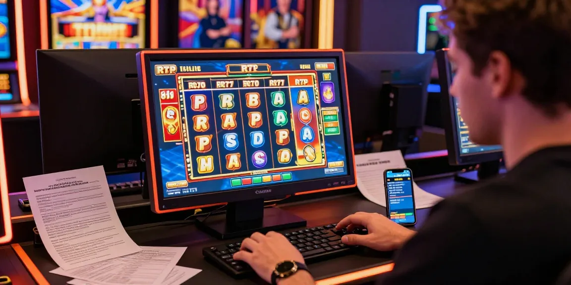 Pengguna bermain slot online di NAGAHITAM303 daftar dengan antusias, menampilkan grafik berwarna-warni dan catatan strategi.
